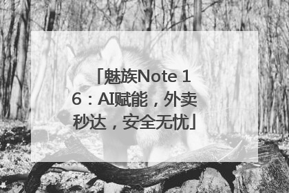 魅族Note 16：AI赋能，外卖秒达，安全无忧